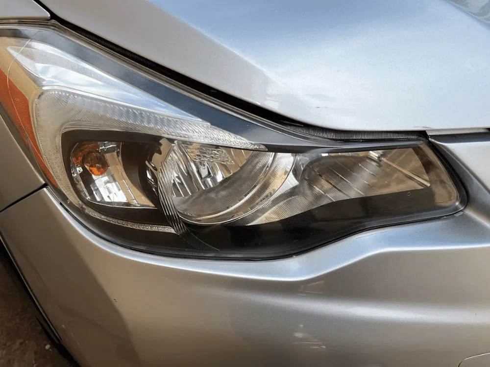 Yellowed headlights – After
